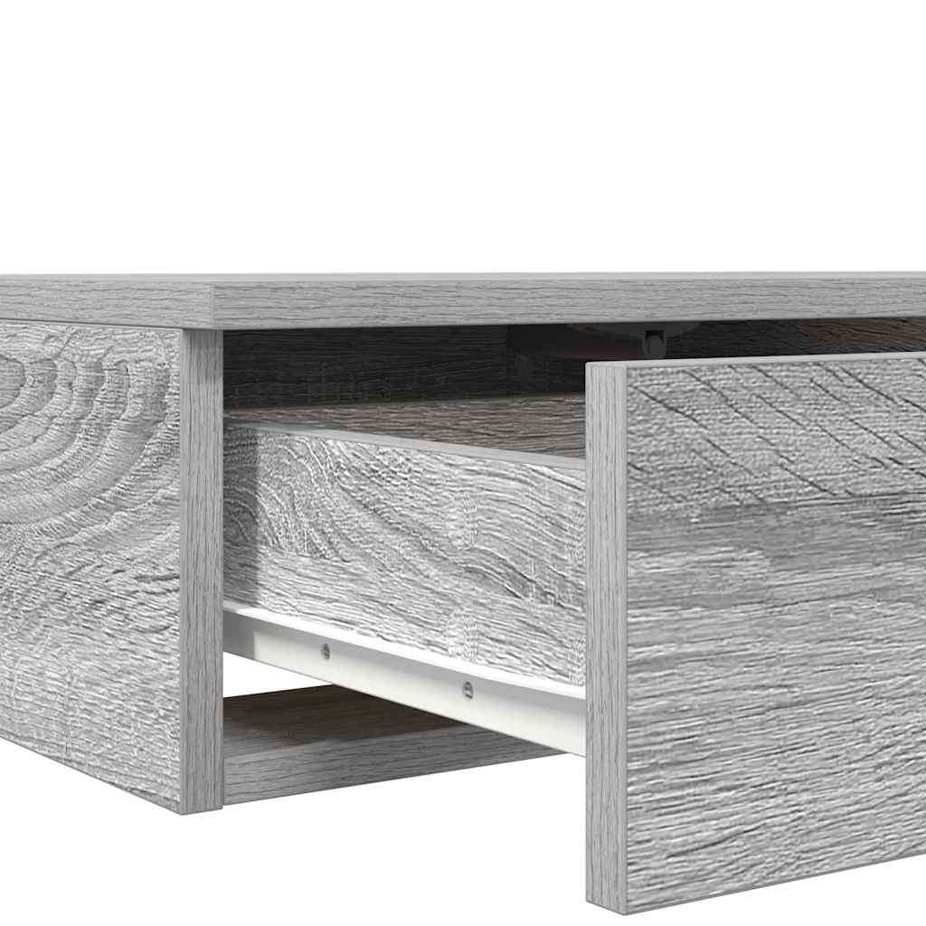 Ladice za krevet s ladicama Siva Sonoma 140 x 36,5 x 16,5 cm
