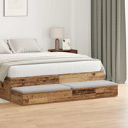 Ladice za krevet s ladicama Staro drvo 140 x 36,5 x 16,5 cm