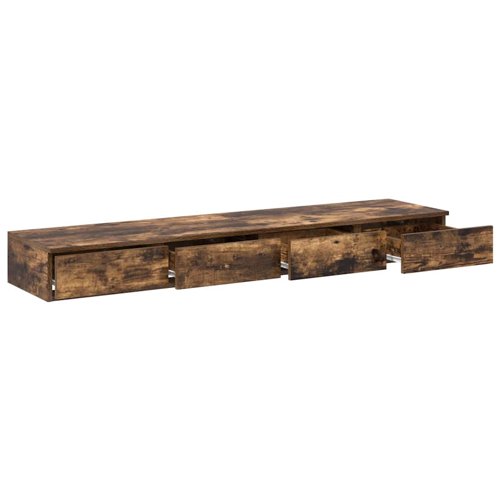 Ladice za krevet s ladicama Dimljeni hrast 150 x 36,5 x 16,5 cm
