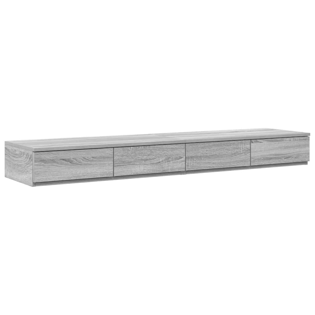 Ladice za krevet s ladicama Siva Sonoma 150 x 36,5 x 16,5 cm