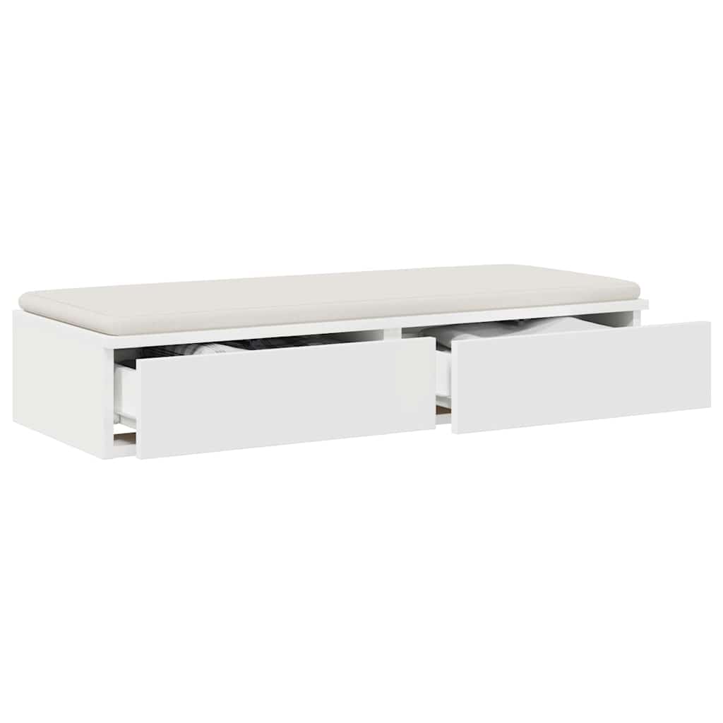 Ladice za krevet Bijelo 75 x 36,5 x 16,5 cm Konstruirano drvo