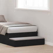 Ladice za krevet s ladicama Crni hrast 75 x 36,5 x 16,5 cm