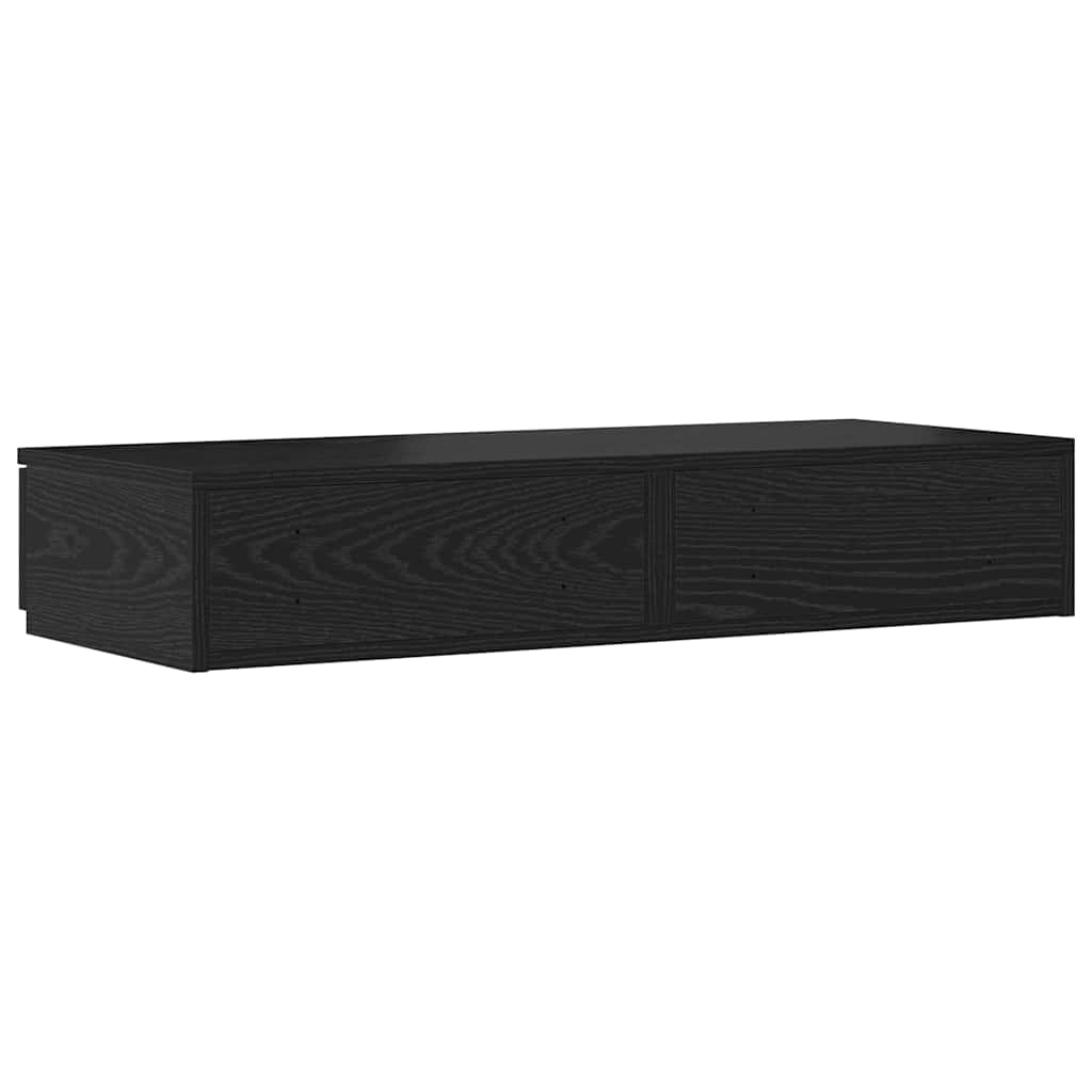 Ladice za krevet s ladicama Crni hrast 75 x 36,5 x 16,5 cm