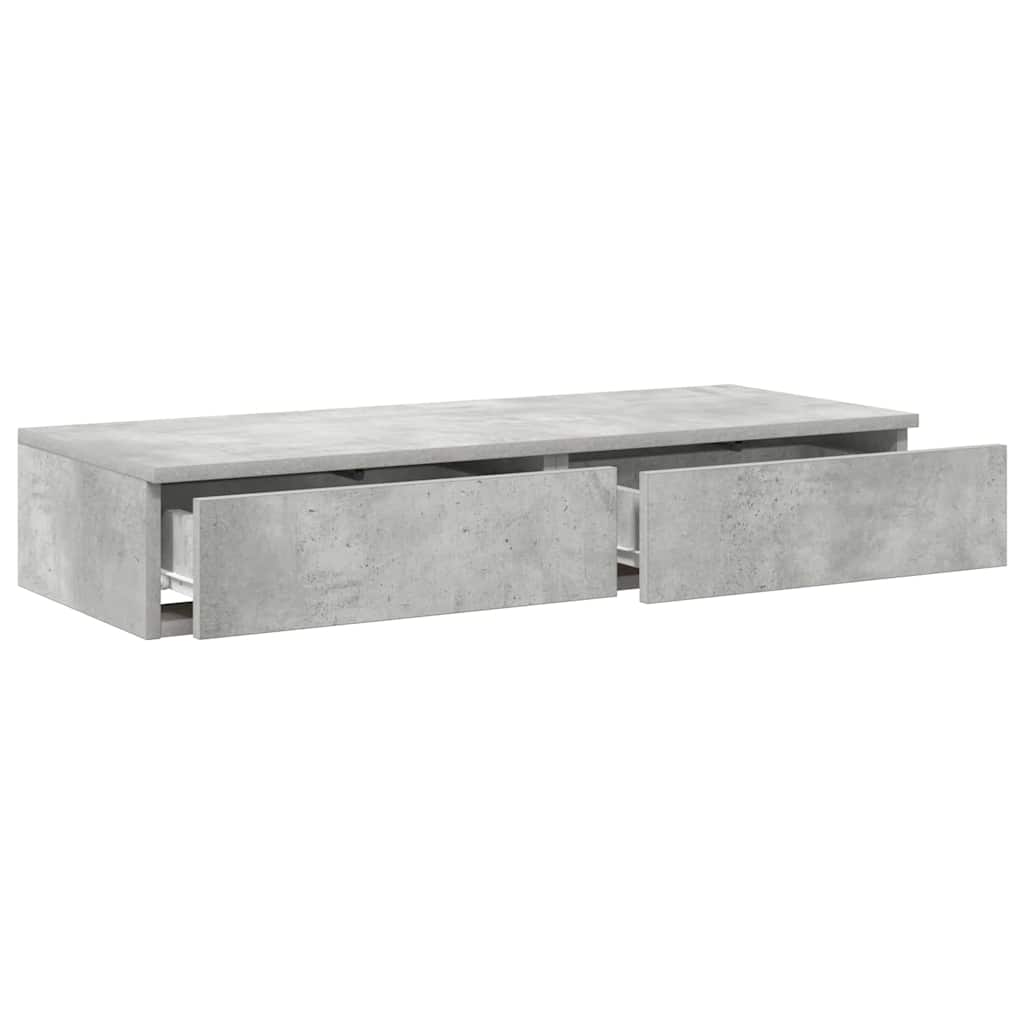 Ladice za krevet s ladicama Betonski sivi 75 x 36,5 x 16,5 cm
