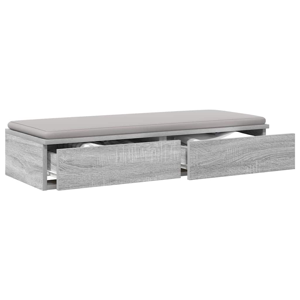 Ladice za krevet s ladicama Siva Sonoma 75 x 36,5 x 16,5 cm