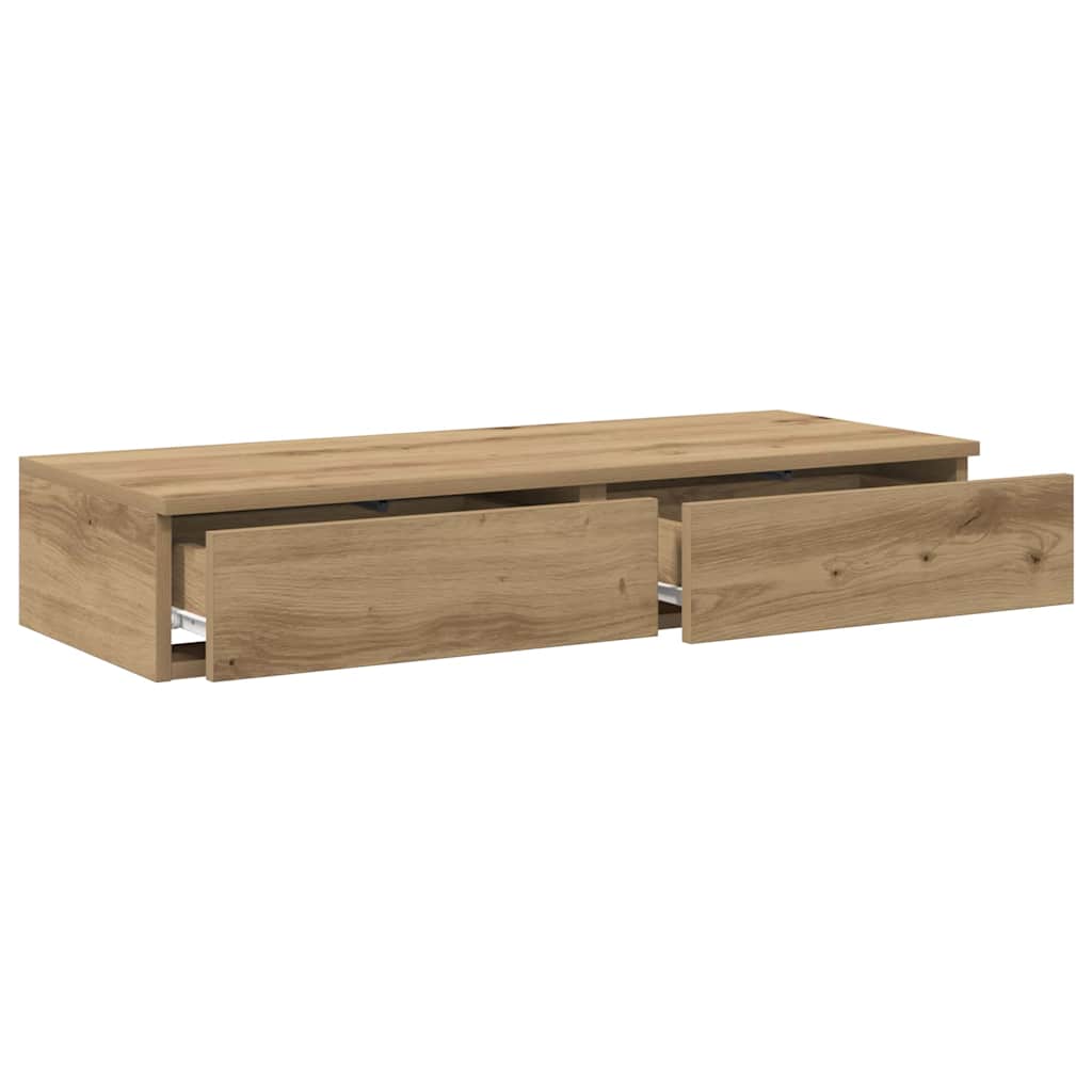 Ladice za krevet Umjetnički hrast 75 x 36,5 x 16,5 cm