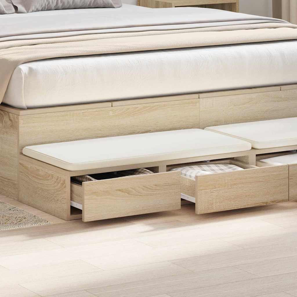 Ladice za krevet s ladicama Sonoma hrast 160 x 36,5 x 16,5 cm