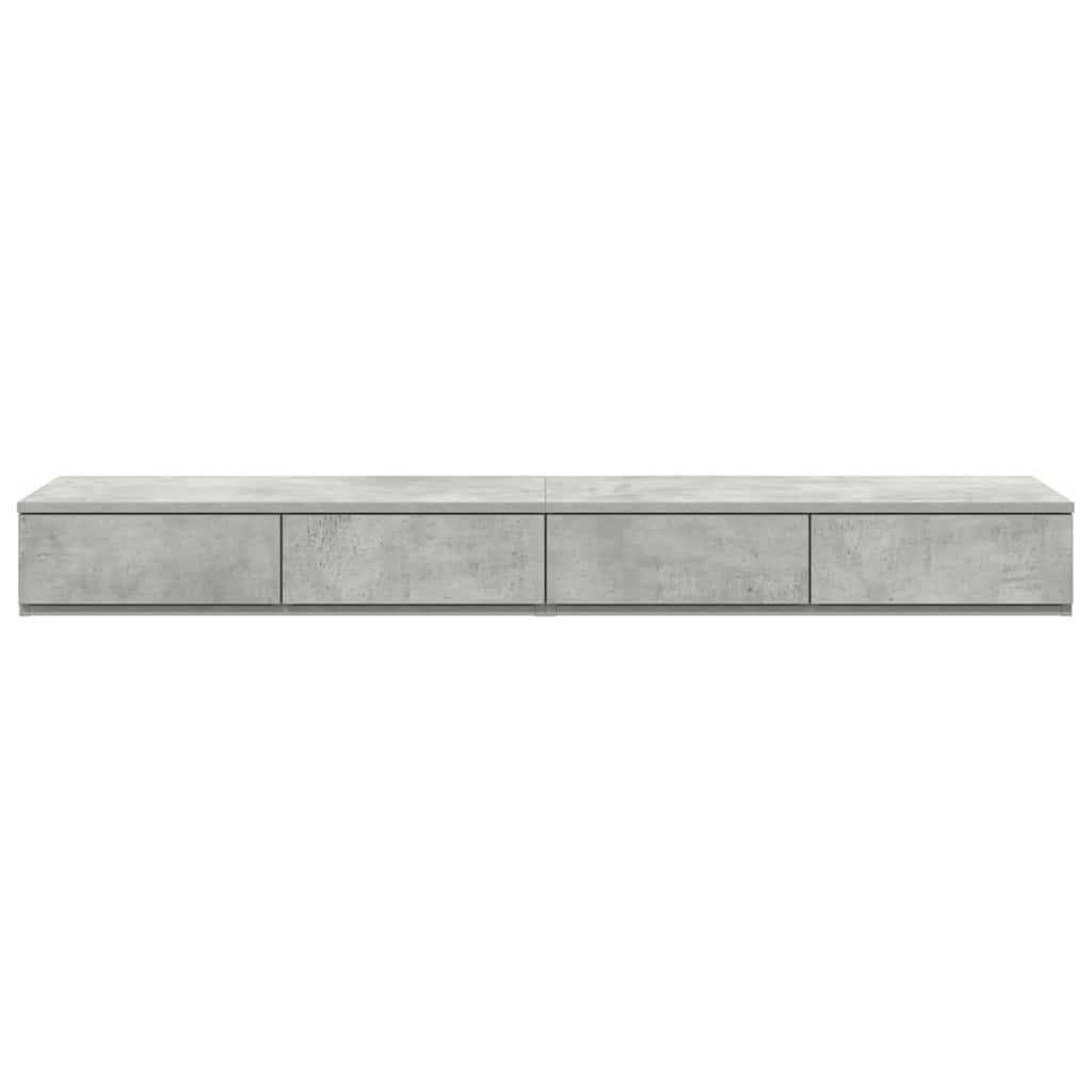 Ladice za krevet s ladicama Betonski sivi 160 x 36,5 x 16,5 cm