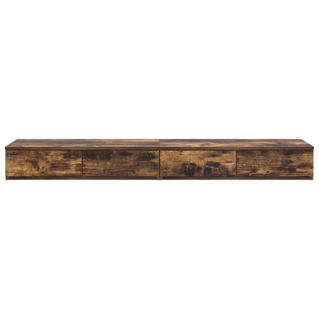 Ladice za krevet s ladicama Dimljeni hrast 160 x 36,5 x 16,5 cm