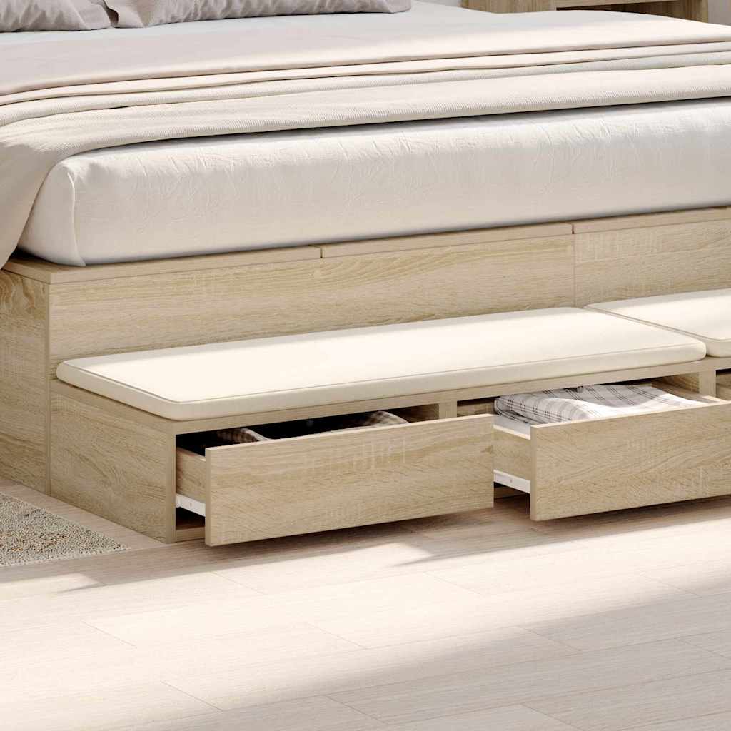 Ladice za krevet s ladicama Sonoma hrast 180 x 36,5 x 16,5 cm