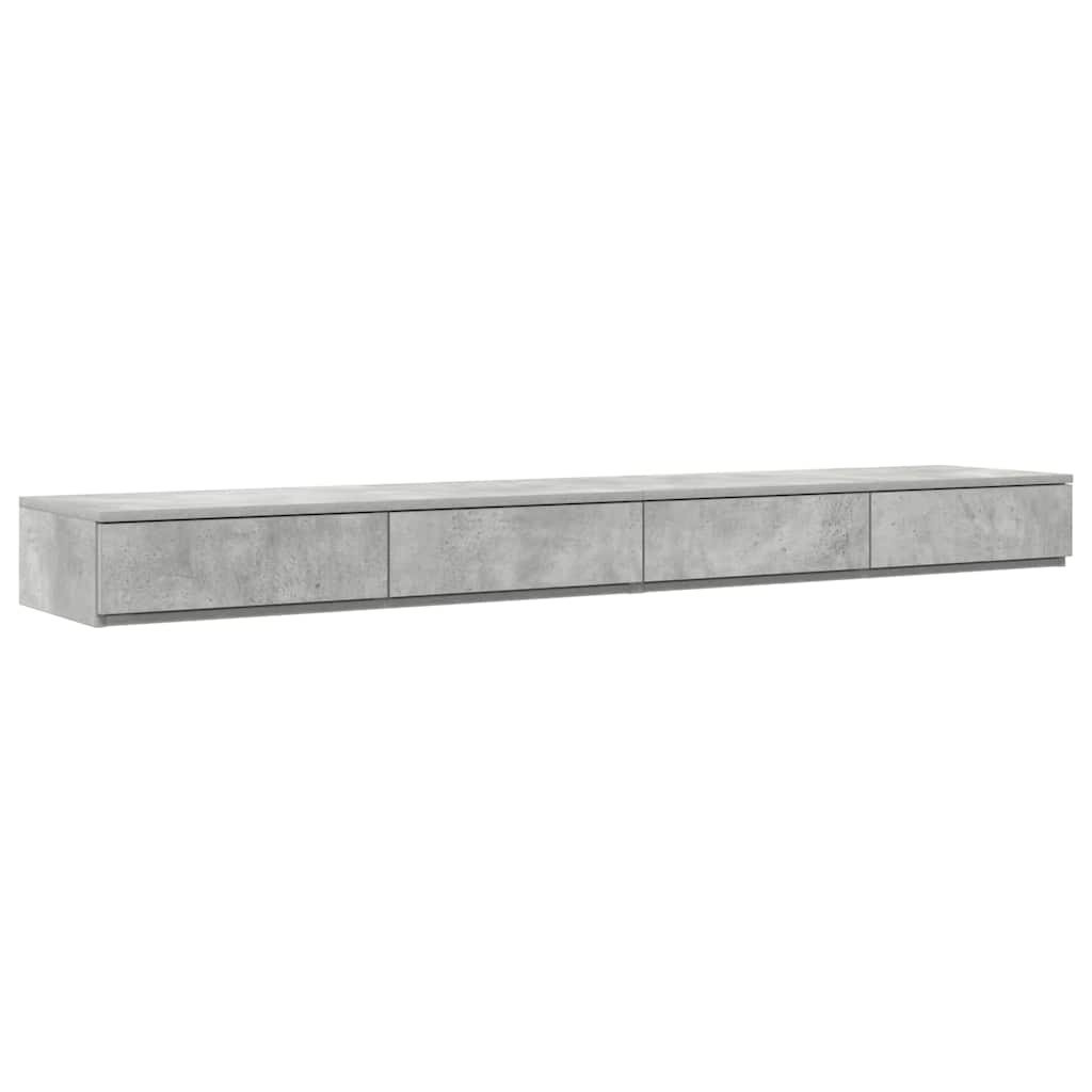 Ladice za krevet s ladicama Betonski sivi 180 x 36,5 x 16,5 cm