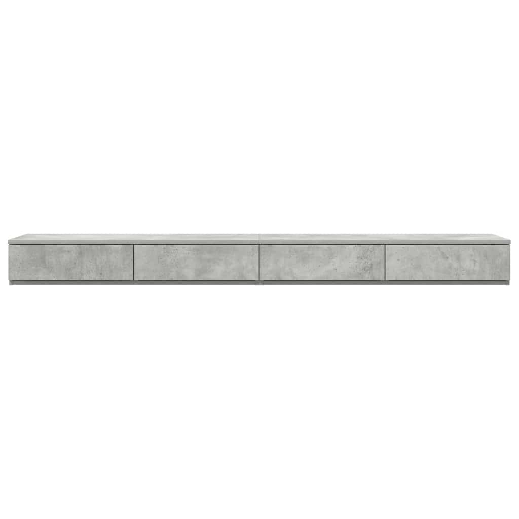 Ladice za krevet s ladicama Betonski sivi 180 x 36,5 x 16,5 cm