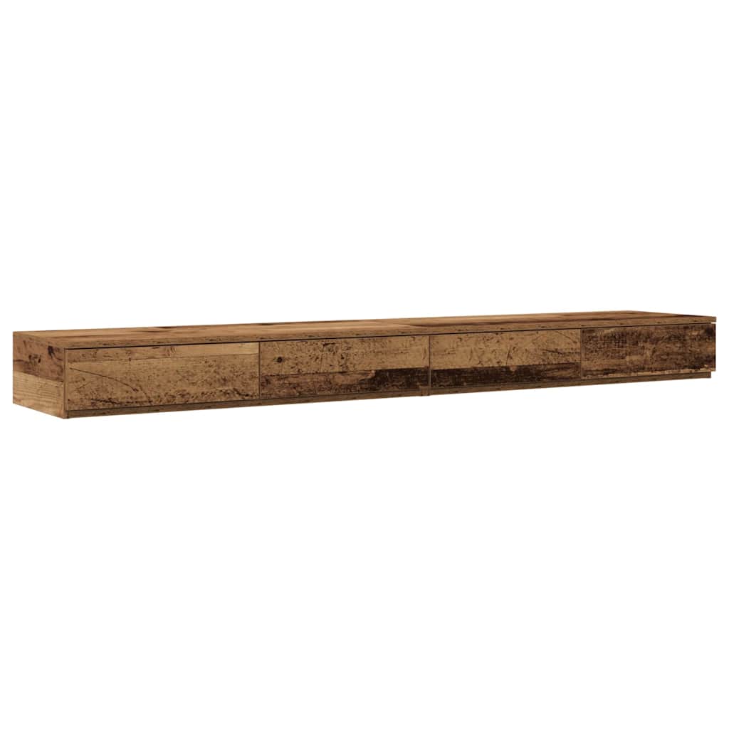 Ladice za krevet s ladicama Staro drvo 180 x 36,5 x 16,5 cm