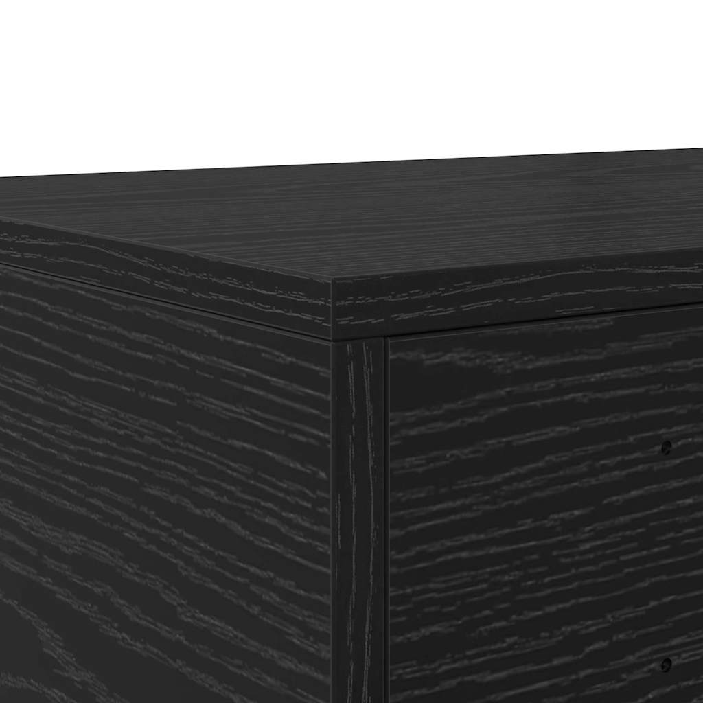 Ladice za krevet s ladicama Crni hrast 135 x 36,5 x 16,5 cm