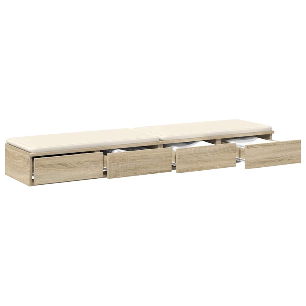Ladice za krevet s ladicama Sonoma hrast 135 x 36,5 x 16,5 cm