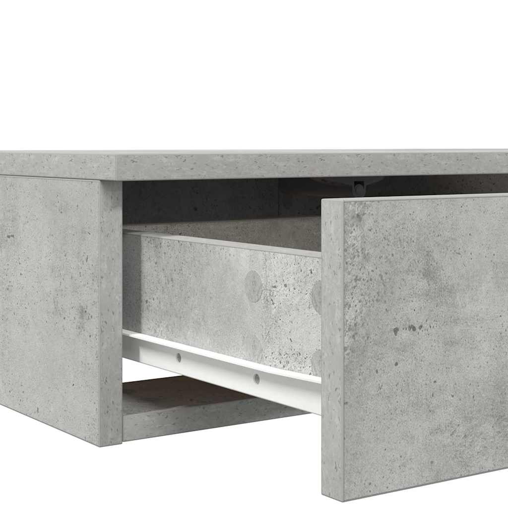 Ladice za krevet s ladicama Betonski sivi 135 x 36,5 x 16,5 cm