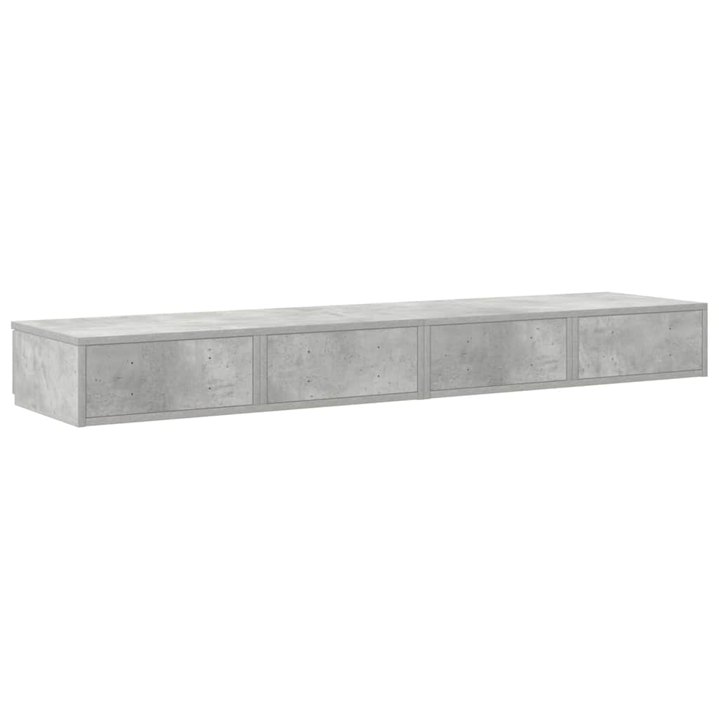 Ladice za krevet s ladicama Betonski sivi 135 x 36,5 x 16,5 cm