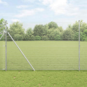 Zavarena žičana ograda 2500 x 160 cm Srebrno