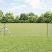 Zavarena žičana ograda 5000 x 80 cm Srebrno