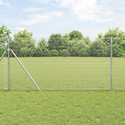 Zavarena žičana ograda 5000 x 100 cm Srebrno