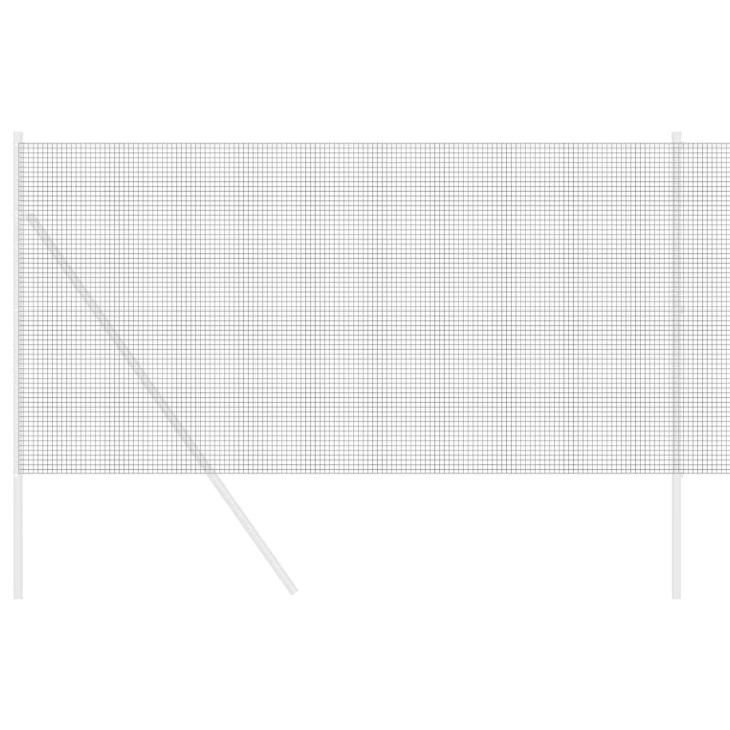 Zavarena žičana ograda 10000 x 100 cm Siva