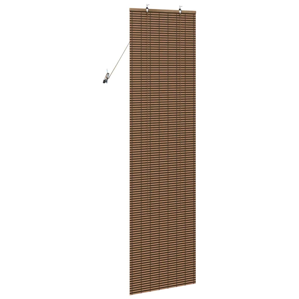 Rolo zavjesa sa zavjesama Smeđa 60 x 220 cm bambus