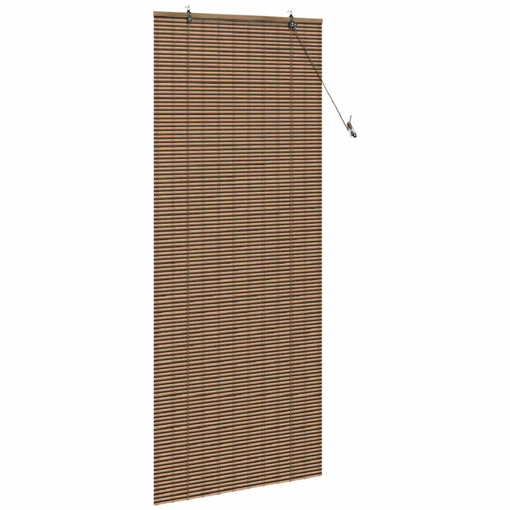 Rolo zavjesa sa zavjesama Smeđa 80 x 220 cm bambus