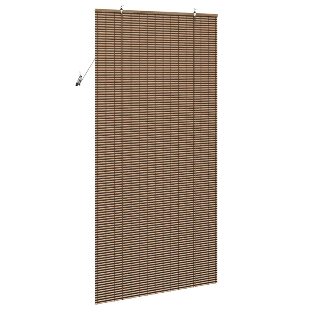 Rolo zavjesa sa zavjesama Smeđa 110 x 220 cm bambus