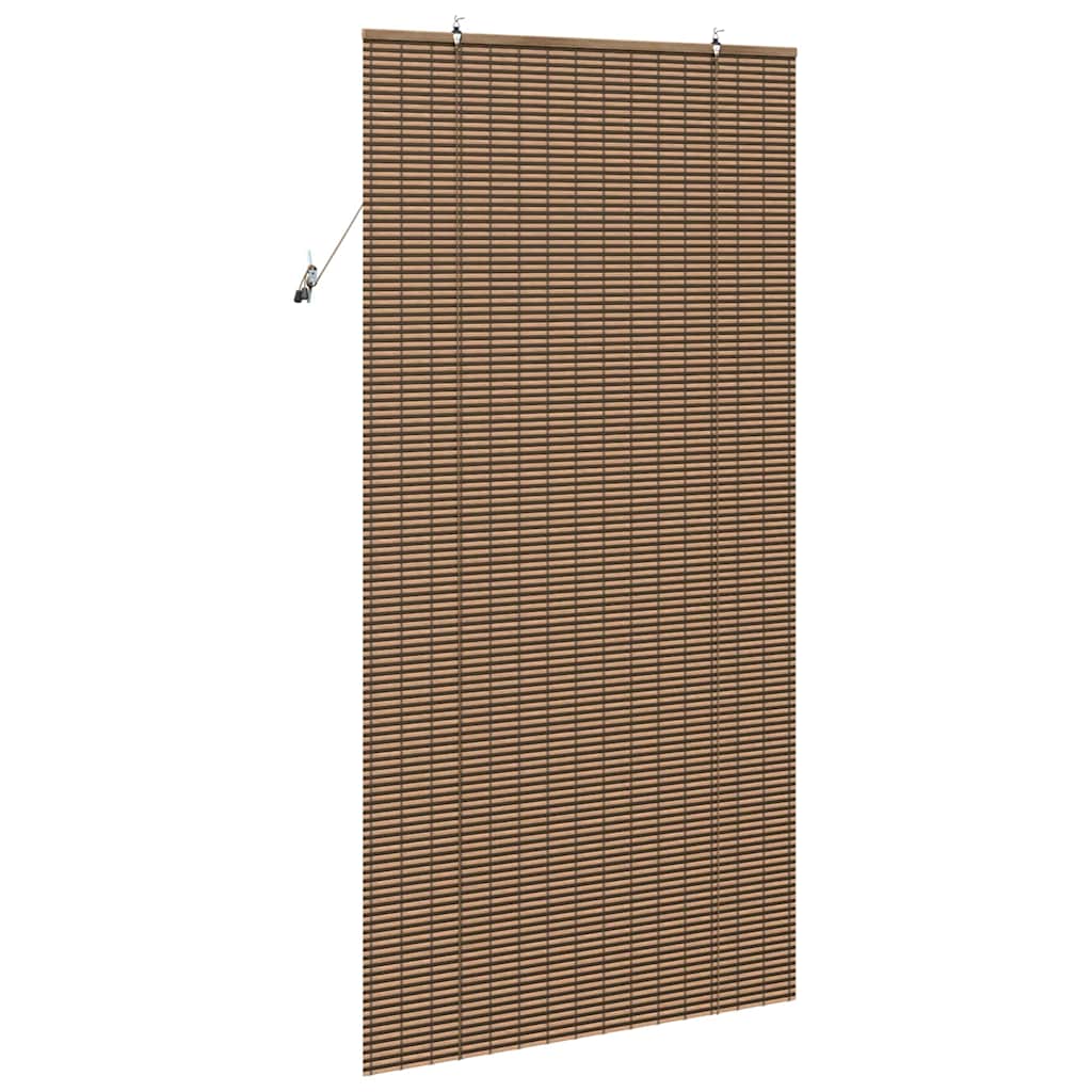 Rolo zavjesa sa zavjesama Smeđa 110 x 220 cm bambus