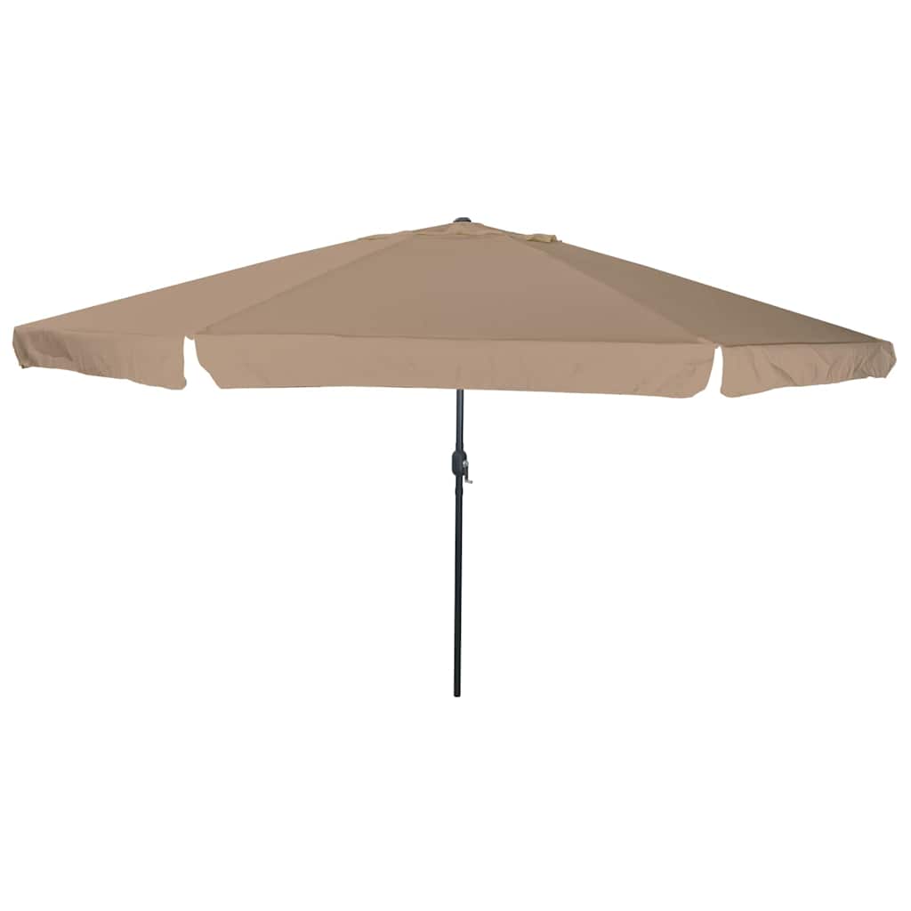 Vrtni suncobran Sivo-smeđa 394 x 394 x 248 cm Poliester i čelik
