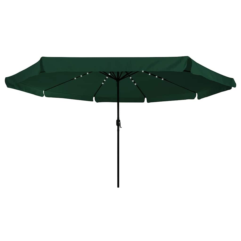 Vrtni suncobran Zelena 395 x 395 x 245 cm Poliester