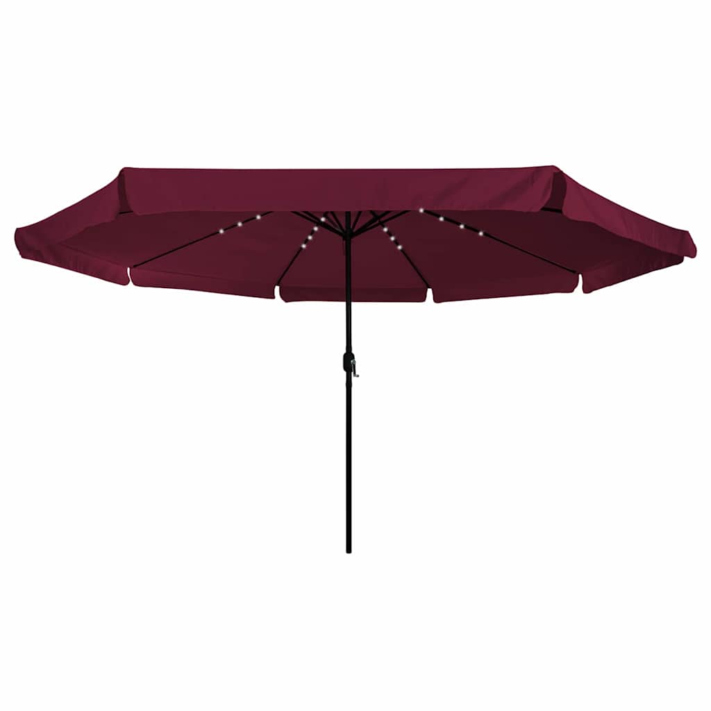 Vrtni suncobran Bordeaux Crvena 395 x 395 x 245 cm Poliester
