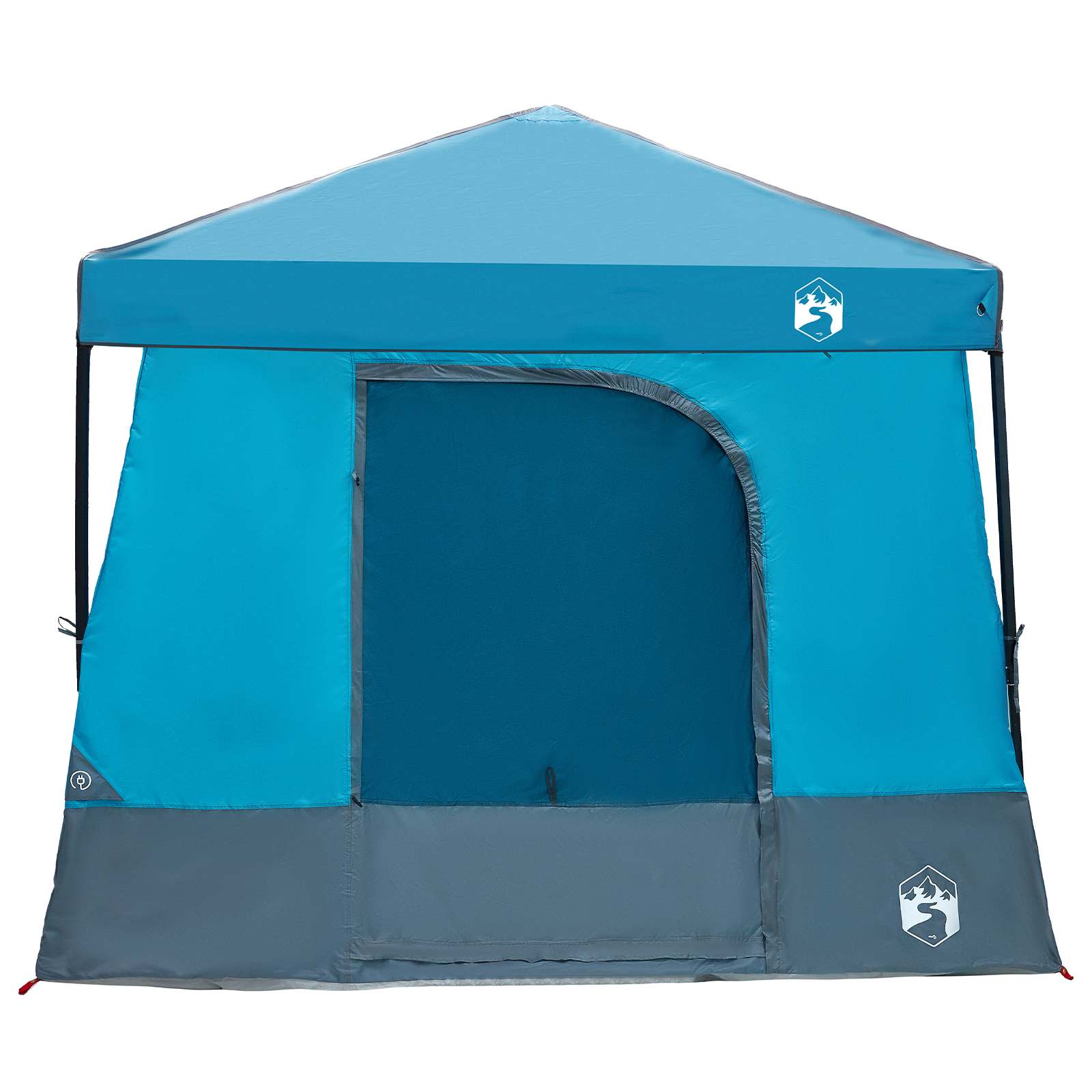Set Kamp Šatora s krovom s pohranom 2 pcs Plava Tafta i Tkanina