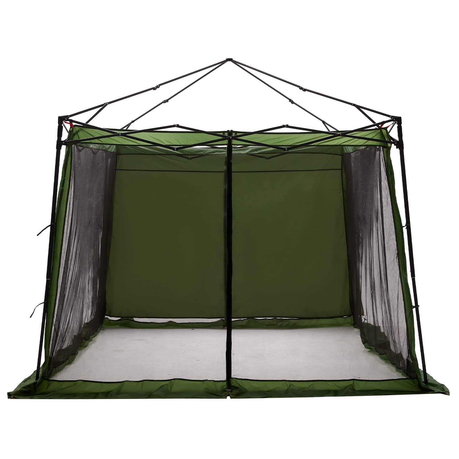 Set Kamp Šatora s krovom 2 pcs Zelena Tafta i Tkanina