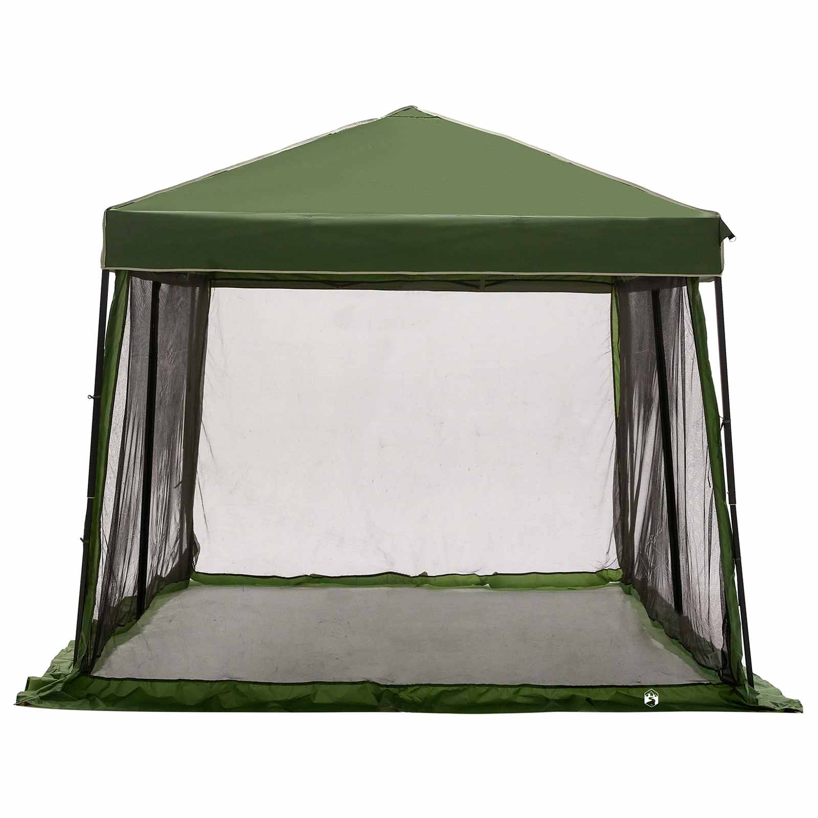 Set Kamp Šatora s krovom 2 pcs Zelena Tafta i Tkanina