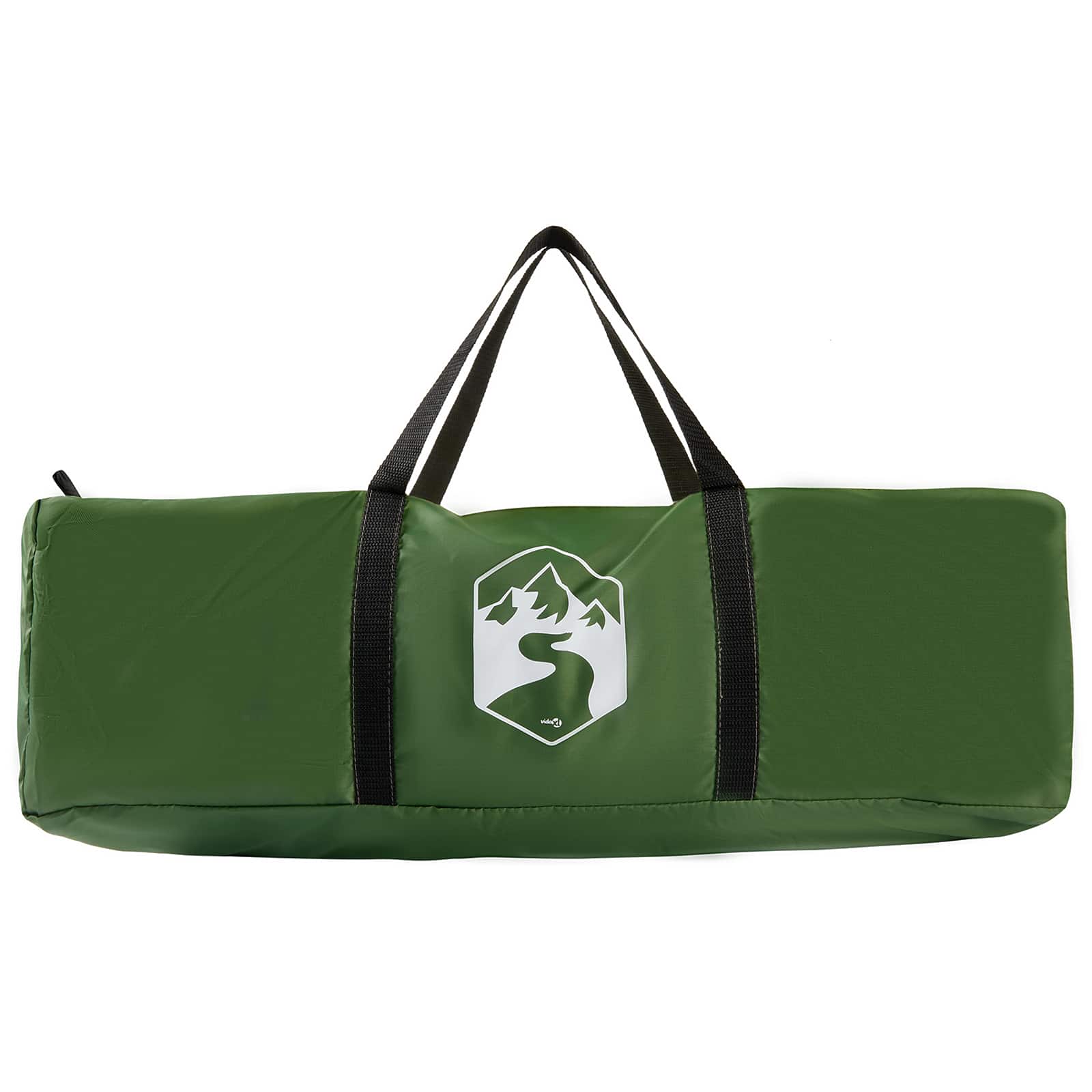 Set Kamp Šatora s krovom 2 pcs Zelena Tafta i Tkanina