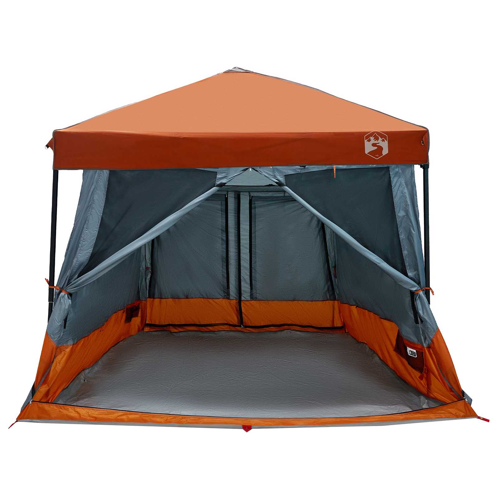 Set Kamp Šatora 2 pcs Siva i narančasta Tafta i Tkanina