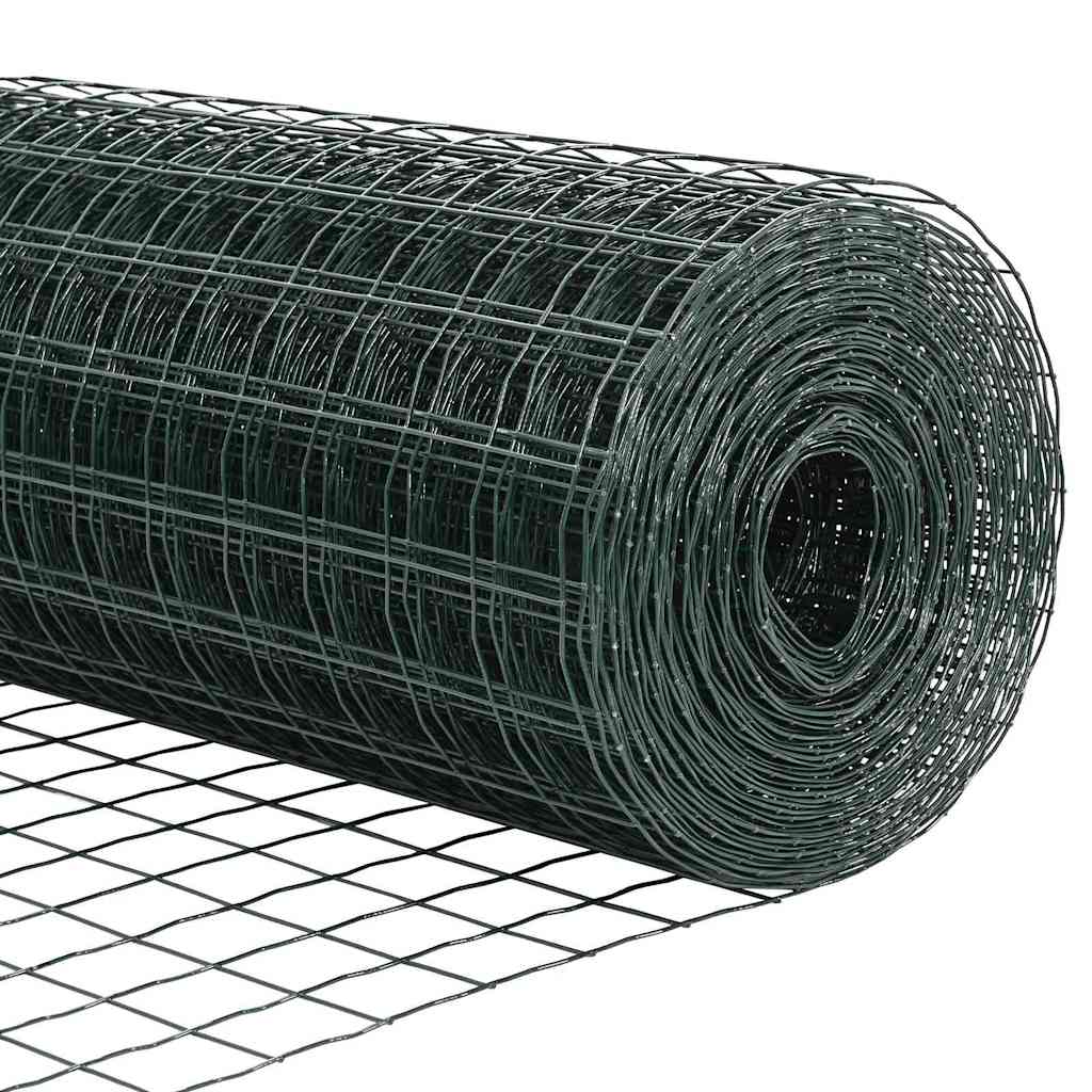 Euro ograda Zelena 0,4 x 10 m Željezo prekriveno PVC-om