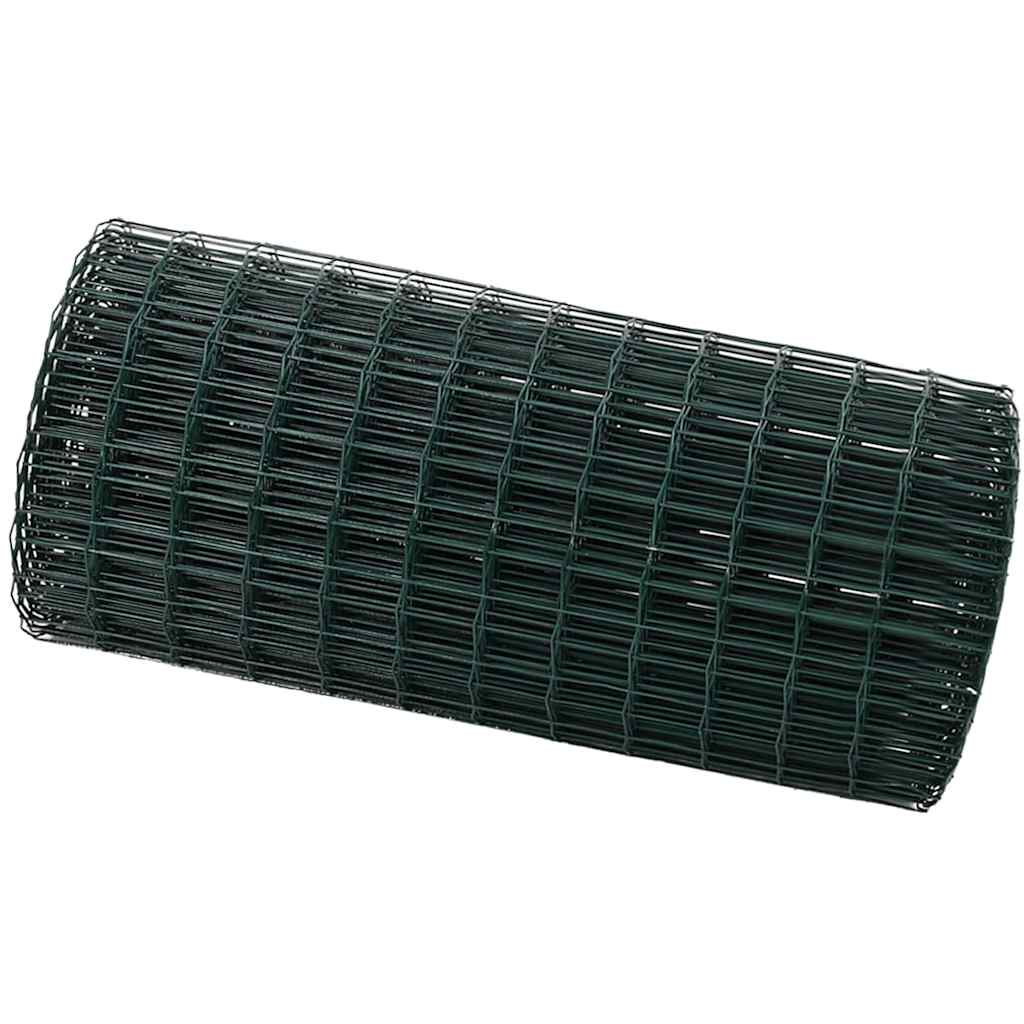 Euro ograda Zelena 0,6 x 10 m Željezo prekriveno PVC-om