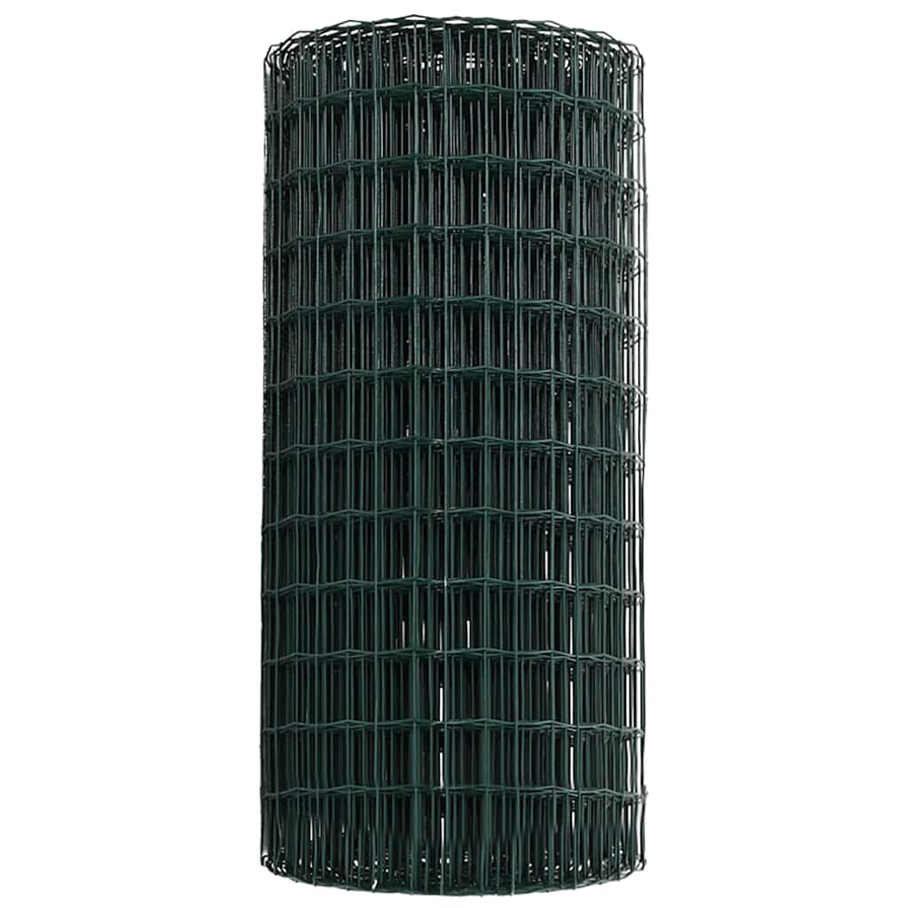 Euro ograda Zelena 0,8 x 10 m Željezo prekriveno PVC-om
