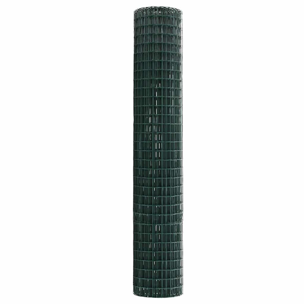 Euro ograda Zelena 1,6 x 10 m Željezo prekriveno PVC-om