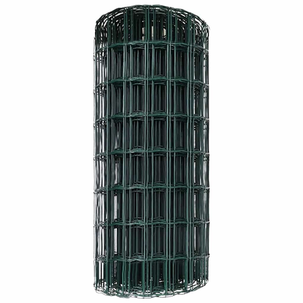 Euro ograda Zelena 0,8 x 10 m Željezo prekriveno PVC-om