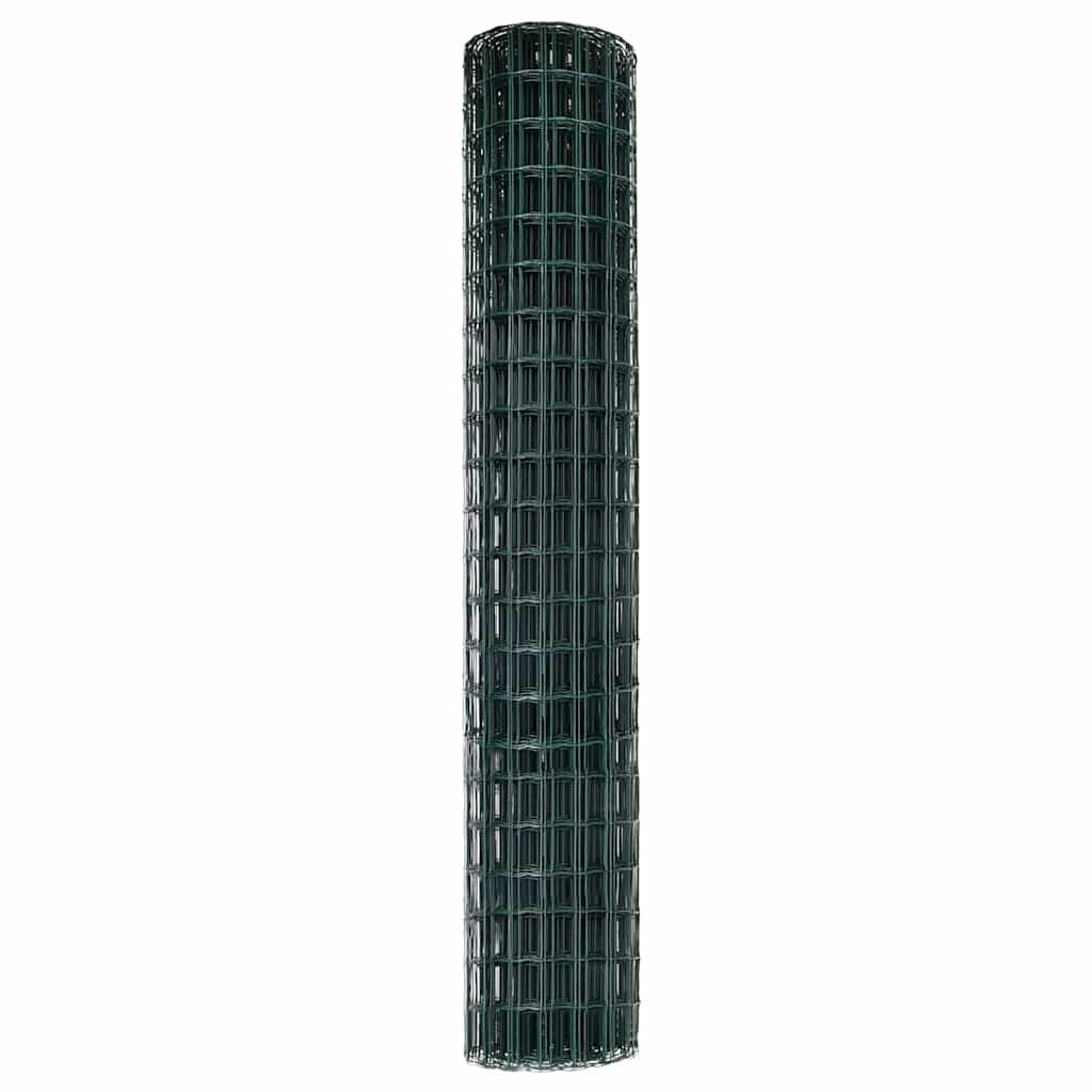 Euro ograda Zelena 1,6 x 10 m Željezo prekriveno PVC-om