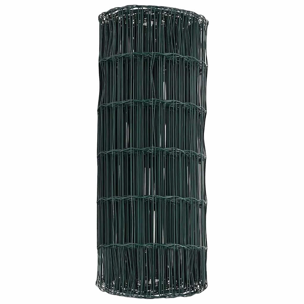 Euro ograda Zelena 0,6 x 10 m Željezo prekriveno PVC-om