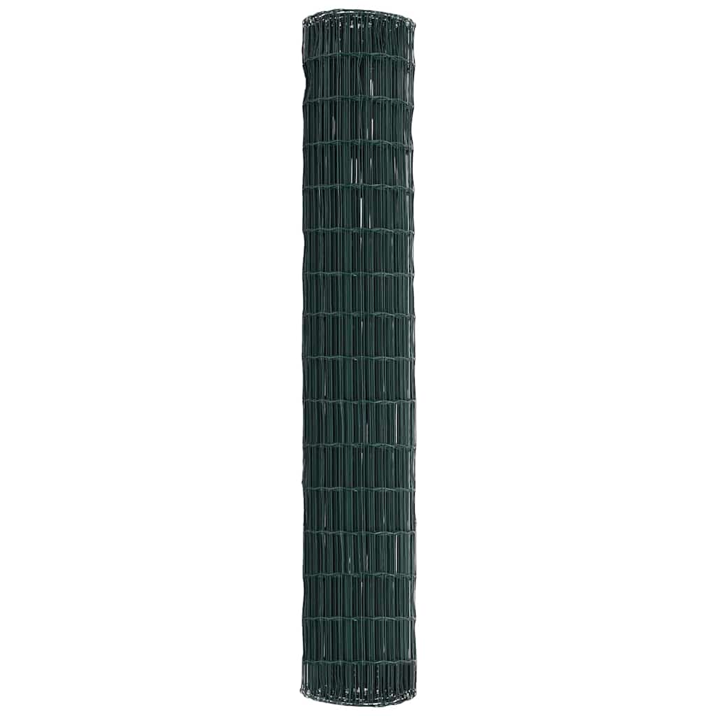 Euro ograda Zelena 1,6 x 10 m Željezo prekriveno PVC-om