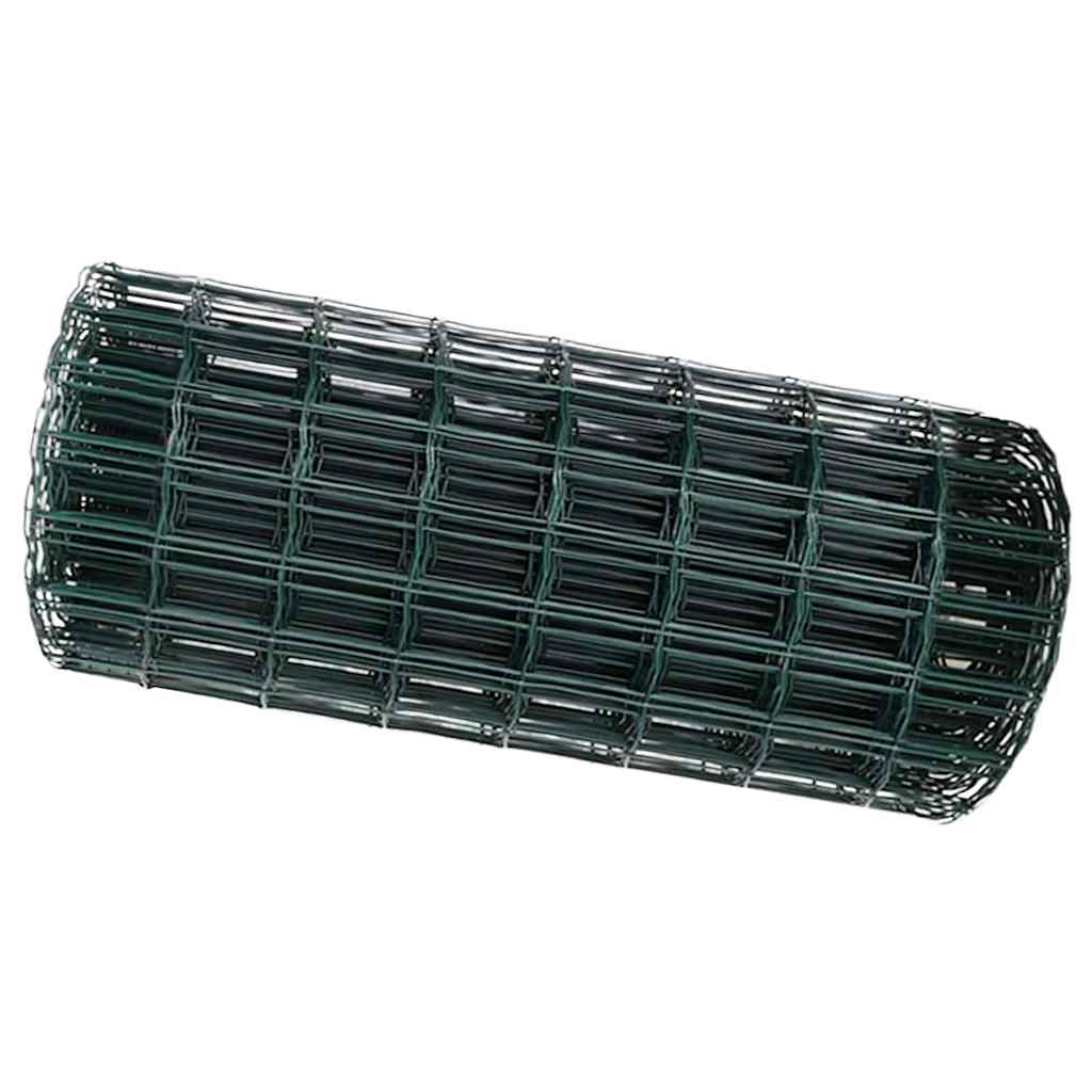 Euro ograda Zelena 0,8 x 10 m Željezo prekriveno PVC-om
