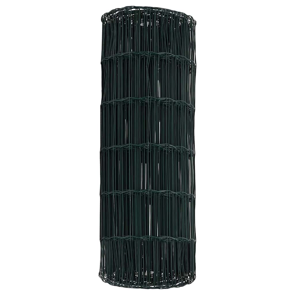 Euro ograda Zelena 0,8 x 10 m Željezo prekriveno PVC-om