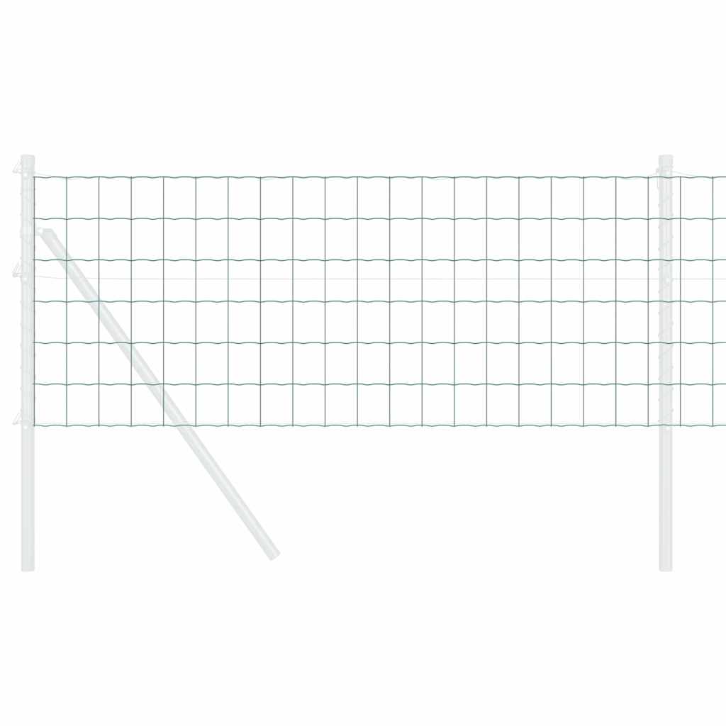 Euro ograda Zelena 0,8 x 10 m Željezo prekriveno PVC-om