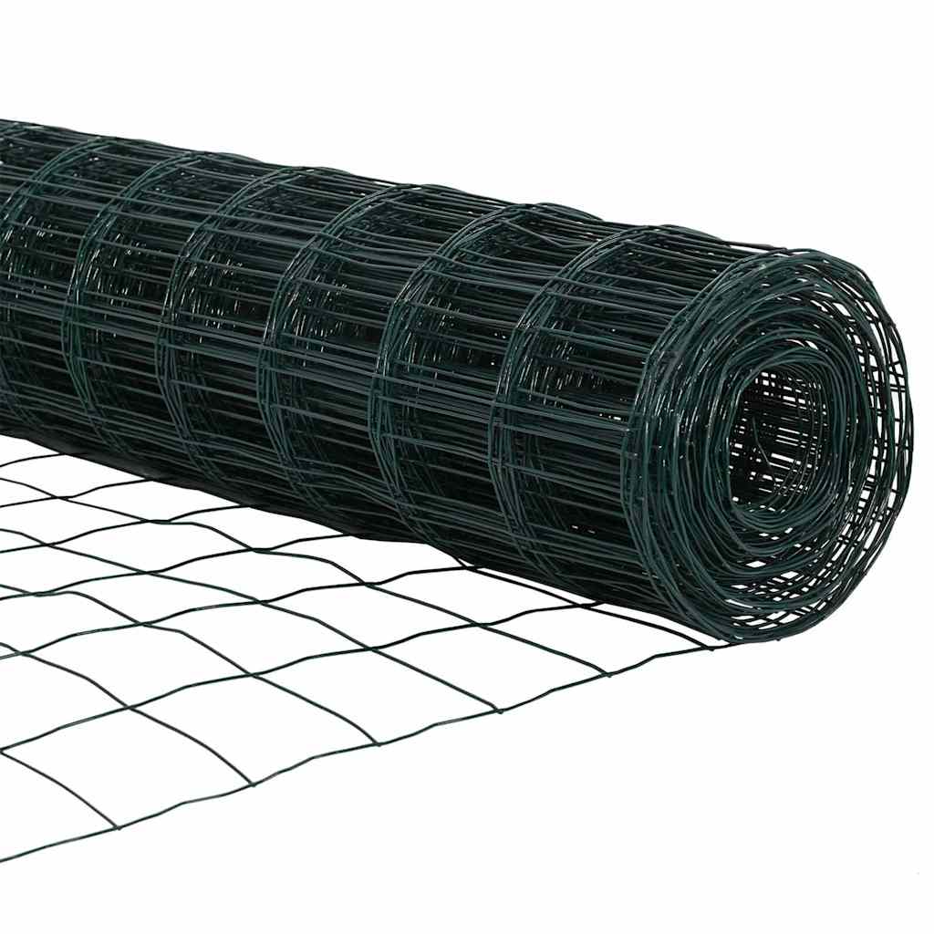 Euro ograda Zelena 1,4 x 10 m Željezo prekriveno PVC-om