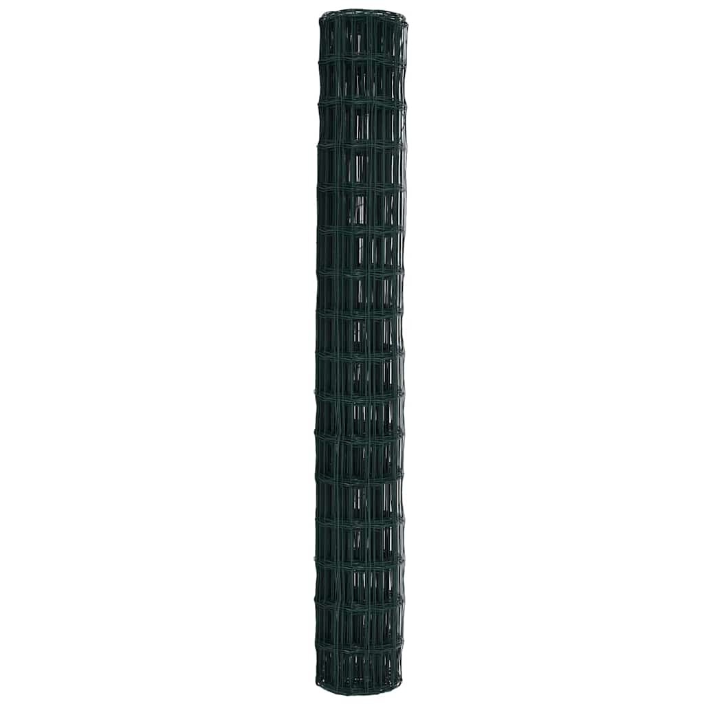Euro ograda Zelena 1,6 x 10 m Željezo prekriveno PVC-om